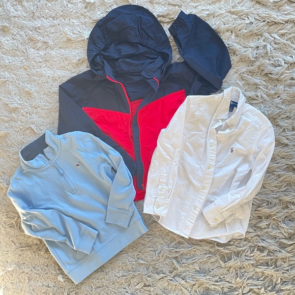 !SOLD! BUNDLE 5/6T Vineyard Vines half-zip, Ralph Lauren - Picture 1 of 16